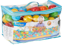 Bestway Színes műanyag labda készlet játszótérre 100 db 6, 5cm (52027)