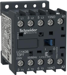 Schneider Electric TeSys K - LC1K0610N7 - Mágneskapcsoló 6A, 1 záró, AC, 50/60 Hz (LC1K0610N7)