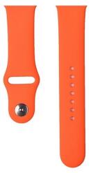 DEVIA Apple Watch Series 5 44mm deluxe sport pótszíj (egyedi méret, nagy, szilikon, állítható) narancssárga (GP-165923)