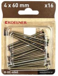 Koelner B-UC-4035 . . . . 4x35 mm-es faforgácslapcsavar 25db/bliszter (16 db/dob. ) (51640) - meleget