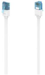 Hama Cablu de retea Hama 200685, CAT 6a, 10 Gbit/s, U/UTP, Flat, 5 m (Alb) (Hama 200685)