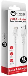 Lemontti Cablu Lemontti LEMCULGHTA USB-A la Tip Lightning Lungime 0.5M Alb (LEMCULGHTA)