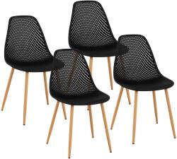 Fromm & Starck Szék - 4 db-os készlet - 150 kg-ig - ülőfelület 40 x 46 cm - fekete (STAR_SEAT_05)
