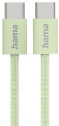 Hama Кабел Hama - Fabric, USB-C/USB-C, 1 m, зелен (201726)