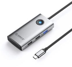 ORICO PW11-5P USB-C Hub Dokkoló Állomás 1x USB-A 3.0 + 2x USB-A 2.0 + 1x USB-C PD + 1x HDMI - Szürke