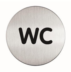 DURABLE Információs piktogram, öntapadó, DURABLE WC (DB490723) - officemarket