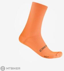 Castelli ESPRESSO 18 zokni, narancssárga (L/XL)