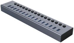 ORICO BT2U3-16AB Hub 16x USB-A 3.0 kapcsolókkal - szürke