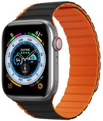 Dux ducis Apple Watch Series 10 42mm Dux Ducis Pótszíj Egyedi Méret, Mágneses, Fekete/Narancssárga - fizz - 5 436 Ft