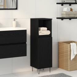 vidaXL Шкаф за баня Черния дъб 30 x 30 x 100 см Инженерна дървесина (862885)