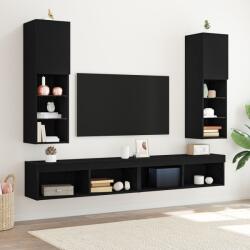 vidaXL Комплект ТВ шкаф 2 бр. Черния дъб Инженерна дървесина (862199)