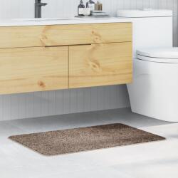 vidaXL Килимче за баня с антихлъзгаща повърхност Кафяво 60 x 90 cm ПП (4019837)