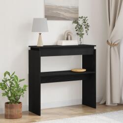 vidaXL Конзолна маса Черния дъб 80 x 30 x 80 см Инженерна дървесина (862661)