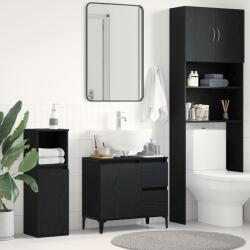 vidaXL Шкаф за баня Черния дъб 65 x 33 x 60 см Инженерна дървесина (862812)