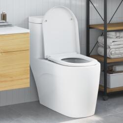 vidaXL Тоалетна седалка Бяло 49 x 36 x 4 см Дуропласт (42002357)