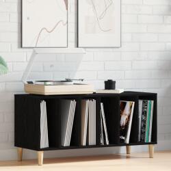 vidaXL Шкаф за грамофонни плочи с рафт Черния дъб 100 x 38 x 48 см (862868)