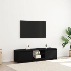 vidaXL ТВ шкаф 140 x 38, 5 x 36 см Черния дъб Инженерна дървесина (862563)