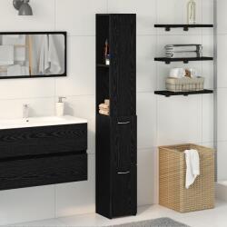 vidaXL Шкаф за баня Черния дъб 25 x 25 x 170 см Инженерна дървесина (862669)