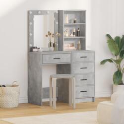 vidaXL Тоалетка 2 бр. Сив 50 x 41 x 135 см Инженерна дървесина (3334203)