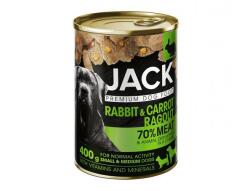 Jack kutya konzerv ragu nyúl-répa 400g - dogshop