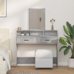 vidaXL Тоалетка Циментено сиво 100 x 41 x 140 см Инженерна дървесина (865148)