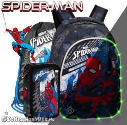 COOLPACK Spiderman iskolatáska SZETT - LED világítással (5903686353765SZ)