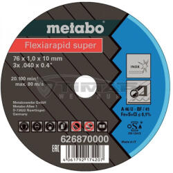 Metabo 626870000 Flexiarapid Super 76x1, 0x10, 0 mm Inox, TF 41 5db/csom (626870000)