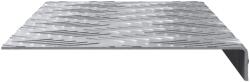 vidaXL Стъпало 10 бр. 60 x 18 x 2, 5 см Сребрист Алуминий Правоъгълна (4104233)