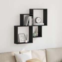 vidaXL Стенен рафт Монтиране на стена Черния дъб 80 x 15 x 78, 5 см (862654)