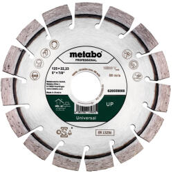 Metabo 628559000 Gyémánt darabolótárcsa; 125x22, 23mm, "UP", Universal "professional (628559000)