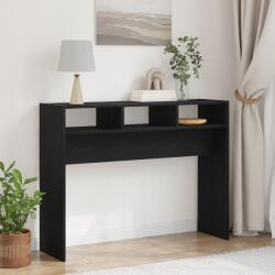 vidaXL Конзолна маса Черния дъб 105 x 30 x 80 см Инженерна дървесина (862660)