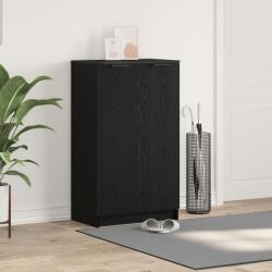 vidaXL Шкаф за обувки Черния дъб 59 x 35 x 100 см Инженерна дървесина (862102)