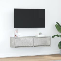 vidaXL ТВ шкаф 100 x 31 x 25, 5 см Бетонно сиво Инженерна дървесина (861529)