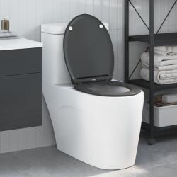 vidaXL Тоалетна седалка Антрацит 45, 5 x 37, 5 x 3, 8 см Дуропласт (42002362)
