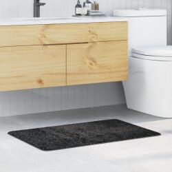 vidaXL Килимче за баня с антихлъзгаща повърхност Тъмносив 60 x 90 cm (4019834)