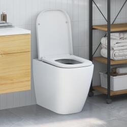 vidaXL Тоалетна седалка Бяло 47, 5 x 35 x 3, 6 см Дуропласт (42002361)