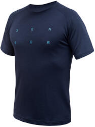 Sensor Merino Blend Typo férfi funkcionális póló XXL / kék