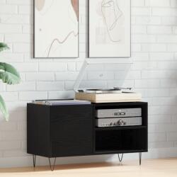 vidaXL Шкаф за грамофонни плочи Черния дъб 85 x 38 x 48 см (862897)
