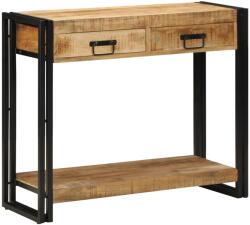 vidaXL Конзолна маса Кафяво 90 x 33 x 75 см Солидно мангово дърво (4102736)