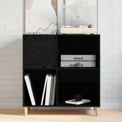 vidaXL Шкаф за грамофонни плочи с рафт Черния дъб 84, 5 x 38 x 89 см (862870)
