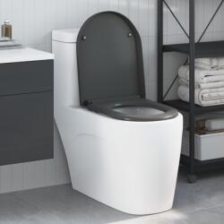vidaXL Тоалетна седалка Антрацит 49 x 36 x 4 см Дуропласт (42002354)