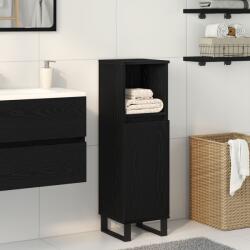 vidaXL Шкаф за баня Черния дъб 30 x 30 x 100 см Инженерна дървесина (862886)