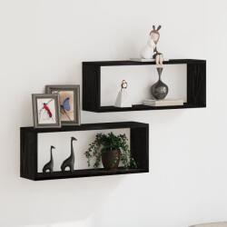 vidaXL Стени за рафтове 2 бр. Черния дъб 60 x 15 x 23 cm (862645)
