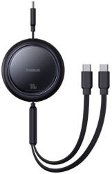 Kábel USB-C 2W1 Baseus Fényes tükör, C+C / 100W / 1m (czarny) (P10318602111-00)
