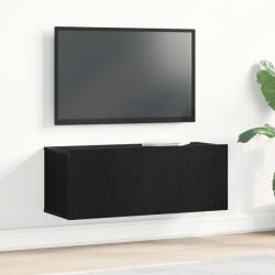 vidaXL ТВ шкаф 80 x 30 x 30 см Черния дъб Инженерна дървесина (862486)