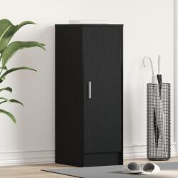 vidaXL Шкаф за обувки 32 x 35 x 92 см Инженерна дървесина Черен дъб (862685)