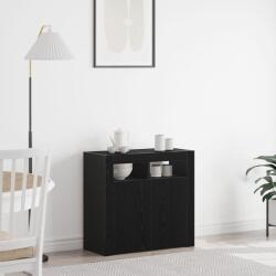 vidaXL Служебен шкаф Черния дъб 80 x 35 x 75 cm Инженерна дървесина (862568)