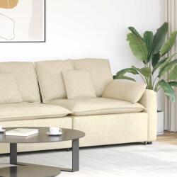 vidaXL krém moduláris kanapé karfás végmodul párnákkal 100 cm (4104393)
