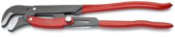 KNIPEX Тръбен ключ с S-образни челюсти 2" и бърза настройка, сиво-фосфатиран, червена ръкохватка 560мм, Knipex (K8361020)