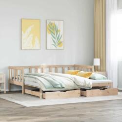 vidaXL kihúzható heverő fiókokkal matrac nélkül 80 x 200 cm (3302181)